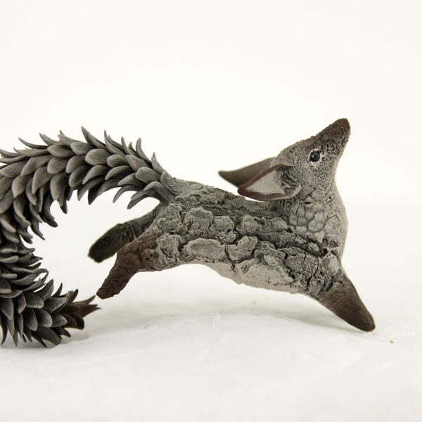 Dreamlike Fox Kitsune Fantasy Skulpture Figurine Art Fantasy Animals Wolves Guargian Spirit Amulet