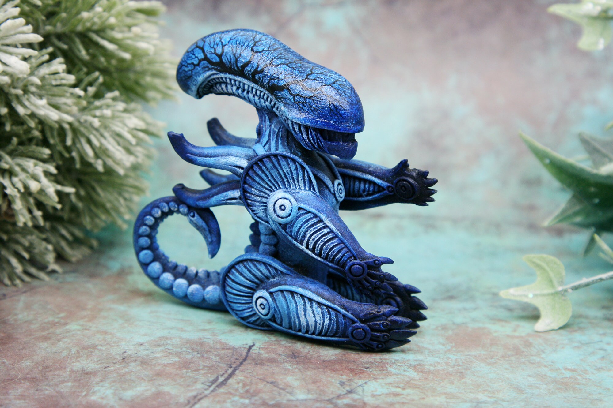 Xenomorph Alien Movie HR Giger Biomechanical Aliens Figurine Etsy