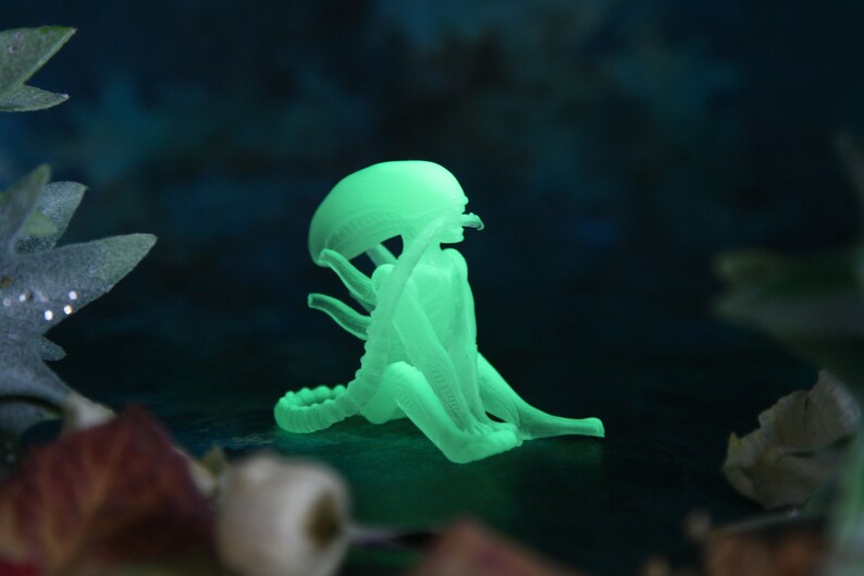 Xenomorph Glow in the dark Alien Movie HR Giger Biomechanical Etsy