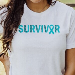 Ovarian Cancer Survivor Shirt, Ovarian Cancer Shirt, Ovarian Cancer Survivor Gift, Ovarian Cancer Awareness, Ovarian Cancer Fighter