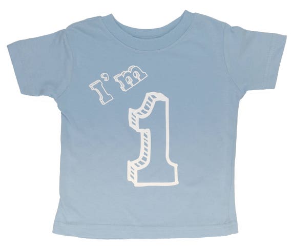 Im 1 T-Shirt One Year Old Birthday Party