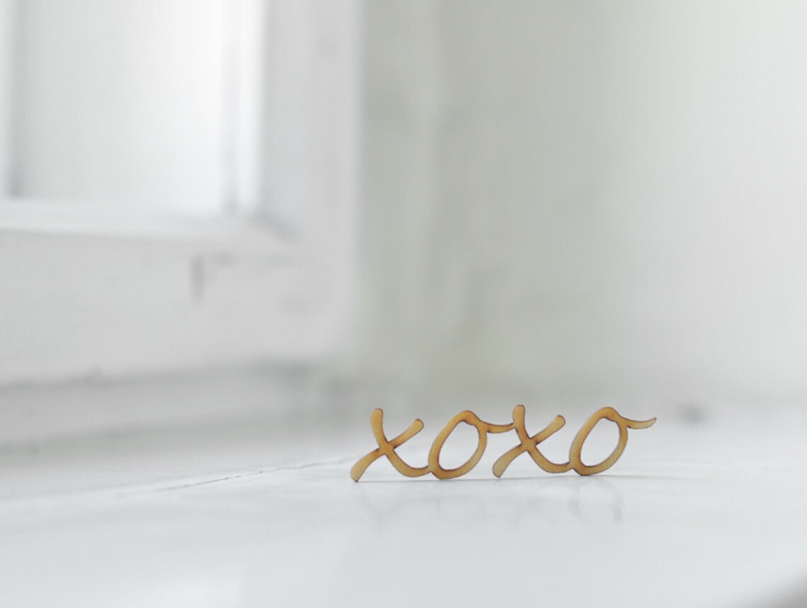 Small Wooden XOXO Lettering: Unfinished Laser Cut Wood Decor (7.5cm) - Etsy