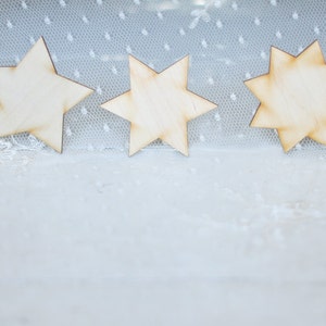 SET of 3 wooden BIG stars, unfinished wood, unpainted natural wood, laser cut, unpainted, christmas decor, christmas stars, star decor,stars