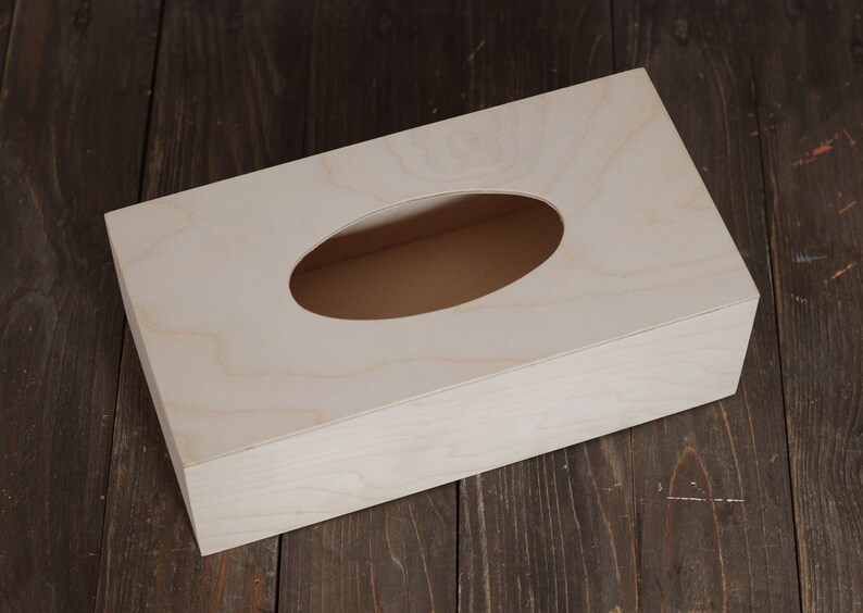 Tissue box, very good quality wood, wooden box for the tissues image 4