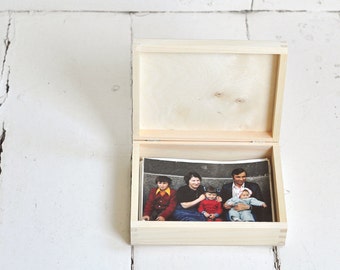 photo box for 5"x7" (13x18cm) photos,wooden, unfinished wood, natural wood, unpainted, photo packaging, unpainted wood,foto box,wedding box