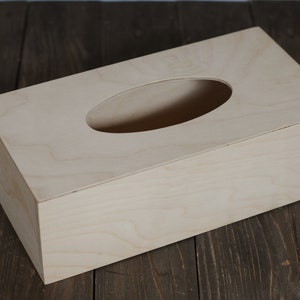 Tissue box, very good quality wood, wooden box for the tissues image 3