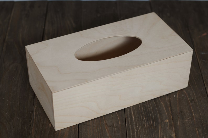 Tissue box, very good quality wood, wooden box for the tissues image 3