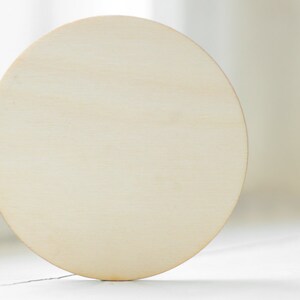 10cm wooden circle, natural wood unpainted, for crafting, DIY, make your own jewelry, ready to decorate, wooden supplies, jewellery supplies image 3