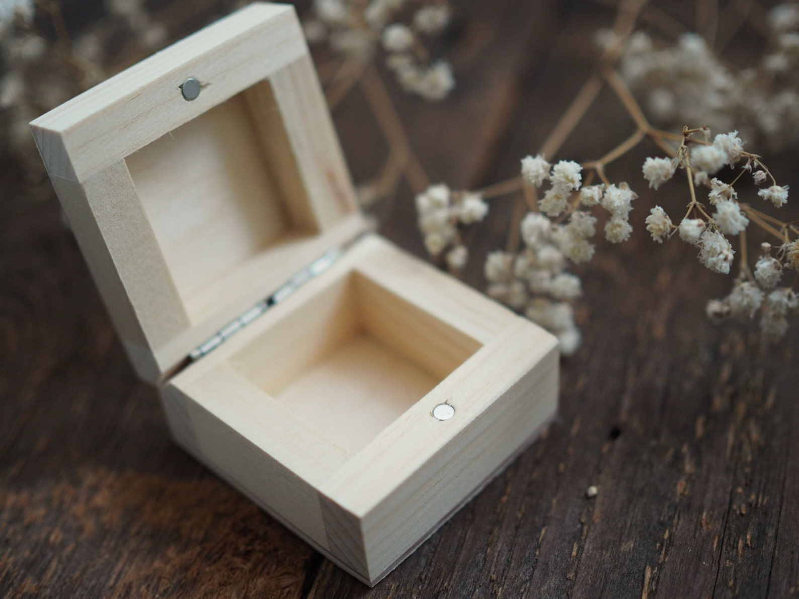 Ring Box Square - Engagement Case, Wooden Tiny Box, Wedding, Ring Box ...