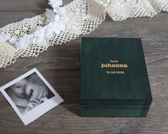 personalised, engraved or blank - INSTAX square box for 72mm x 86mm prints, wooden, natural, unpainted wood, wedding, photo album, photo box
