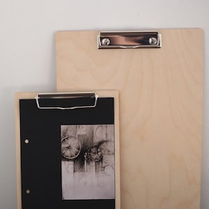 Klemmbrett A4 oder A5, Klemmbrett Ständer, Tafel mit Clip, Holz-Klemmbrett, Holz, Naturholz, Klemmbrett Fotografie Display, Menüklemmbrett
