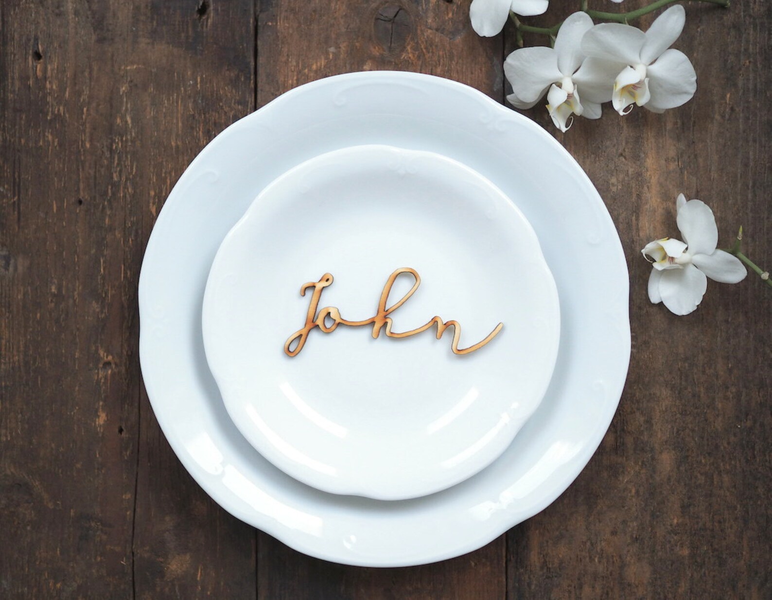 PERSONALISED Wedding Table Setting Names Table Setting Name Etsy UK