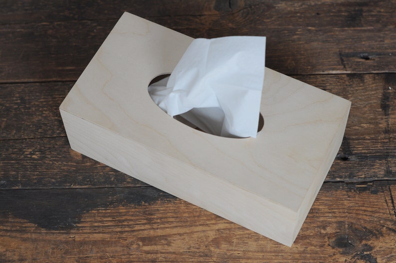 Tissue box, very good quality wood, wooden box for the tissues image 2