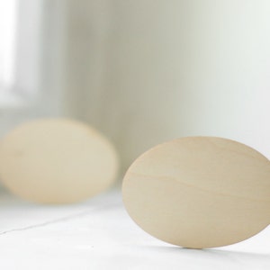 Forme ovale en bois de 8 cm, bois naturel non peint, pour le bricolage, le bricolage, faire vos propres bijoux, prêt à décorer, fournitures en bois, bijoux