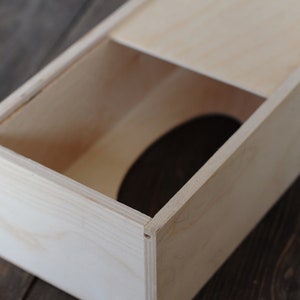 Tissue box, very good quality wood, wooden box for the tissues image 7