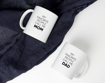 Gifts for mom / Mug for dad / Mother's Day gift / Father's Day mug / Birthday gift for Dad / Personalized gift / Ceramic mug / New mom