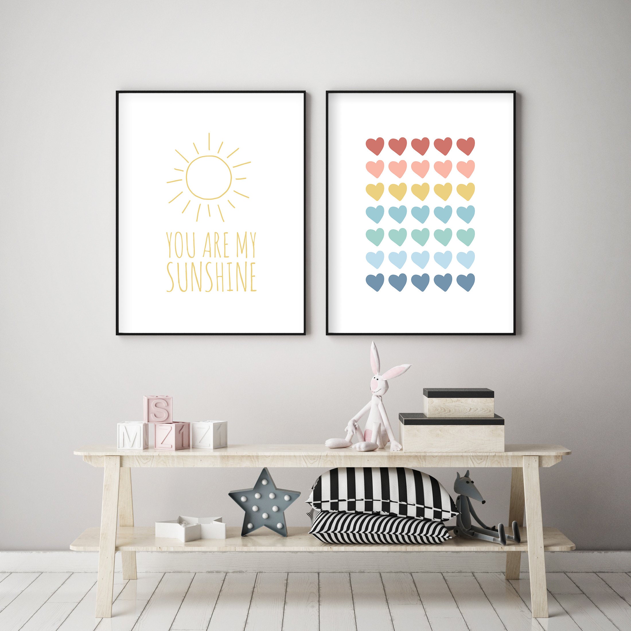 Nursery Wall Art / You Are My Sunshine / Gender Neutral Art / - Etsy