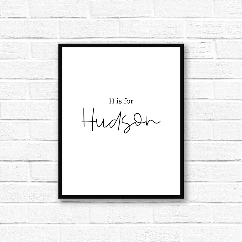 Custom Name Wall Art / Nursery Wall Art / Personalized Name - Etsy