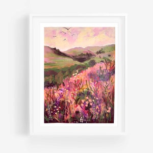 Landscape Print, Landscape Art, Colorful Landscape, Abstract Landscape, abstract art, contemporary art, landscape, eclectic wall art, boho