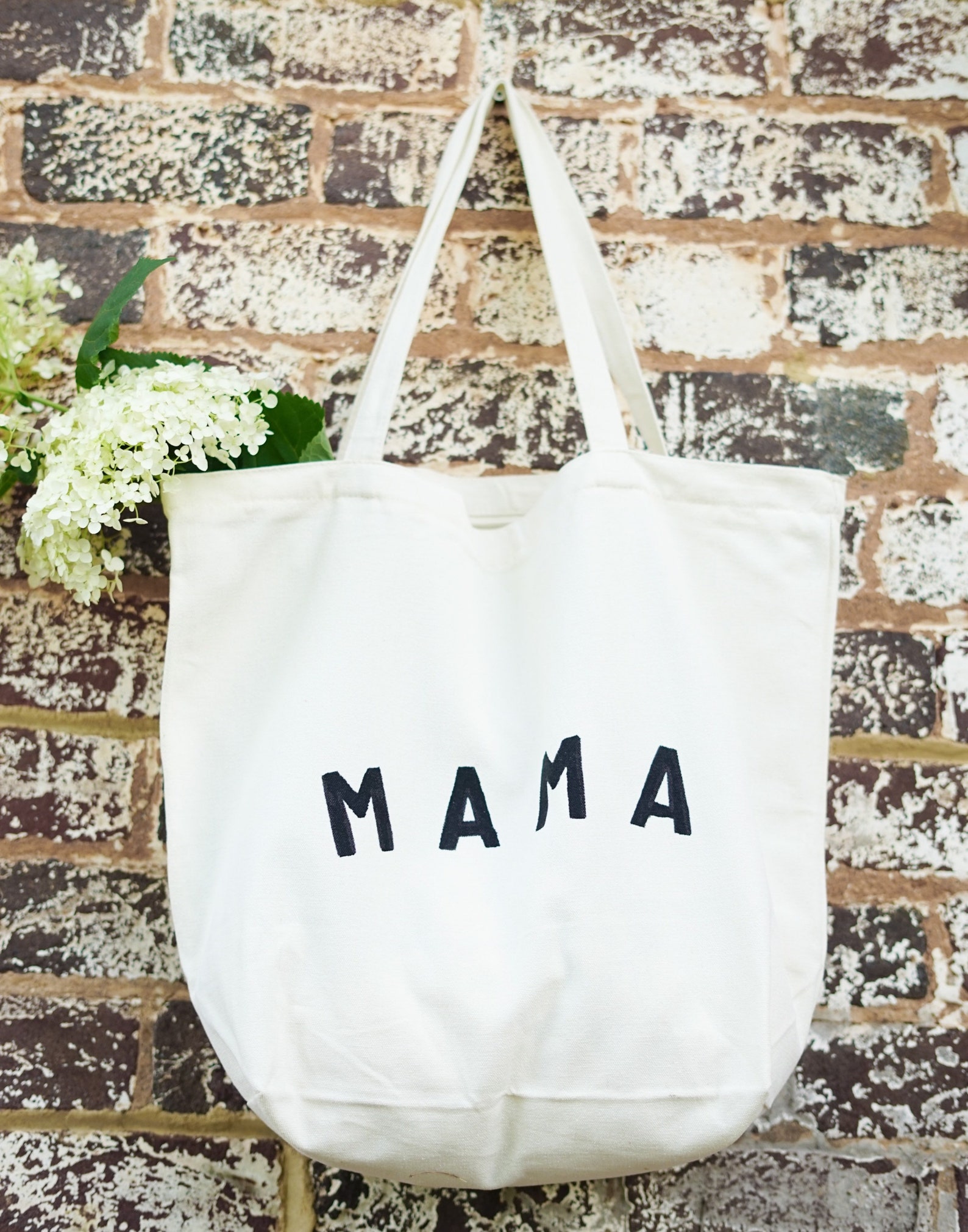 Mama Tote Bag // Busy Mama Tote Bag, Large Canvas Tote Bag, Graphic