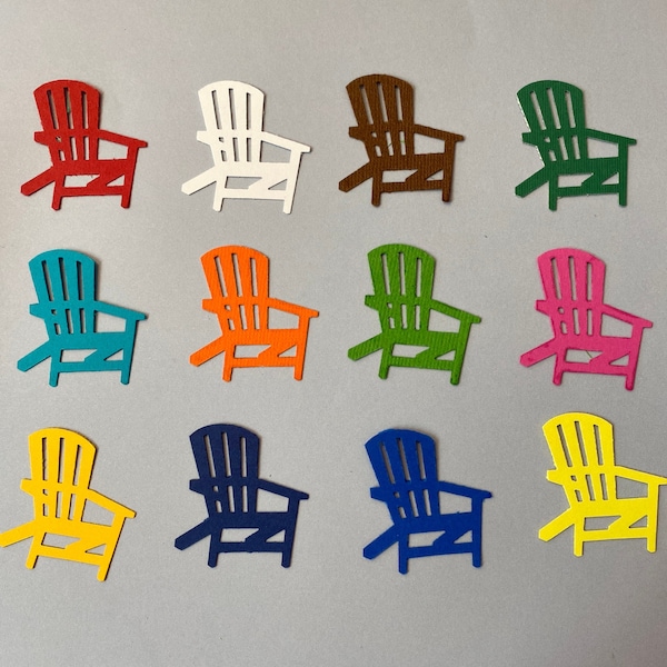 Adirondack Chair Set of 2 Scrapbooking Die Cut Dimensional Embellishment