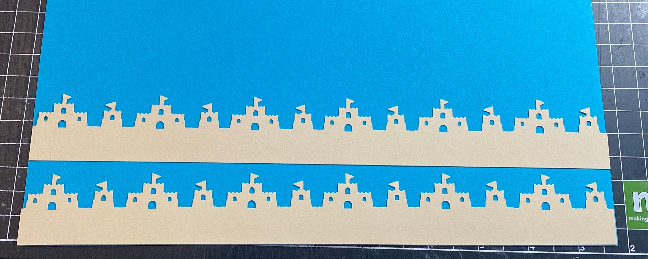 Creative Memories Sandcastles Border Scrapbooking Die Cut Dimensional ...