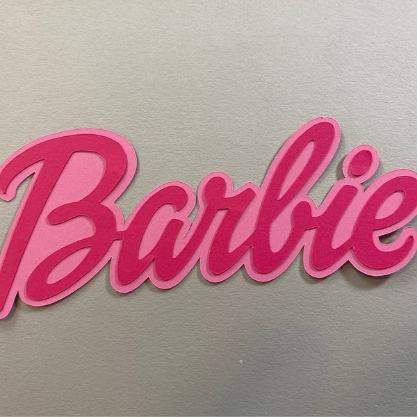 Barbie Layered Scrapbooking Die Cut Dimensional Embellishment