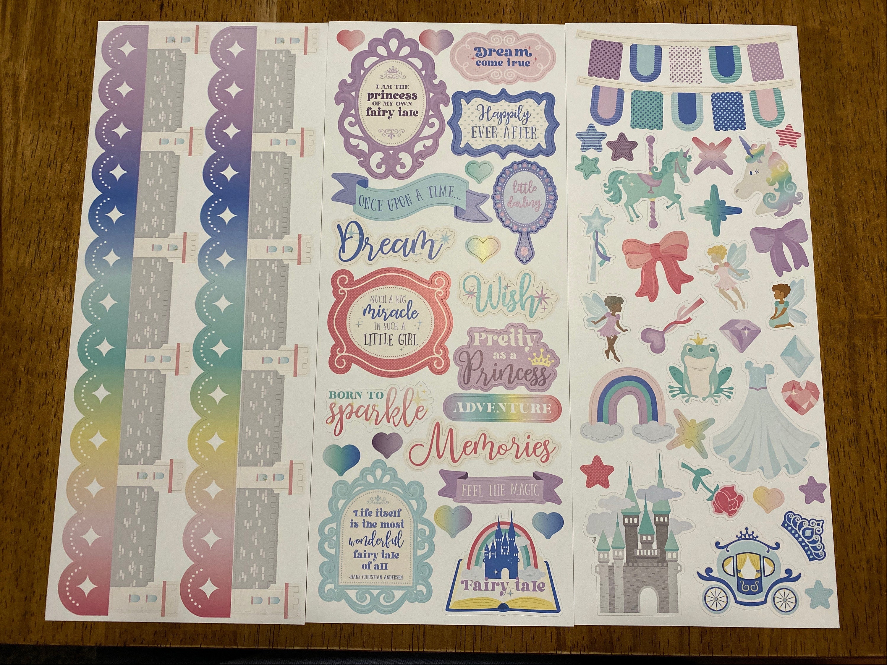 Princess Themed Scrapbooking Stickers: Enchanted Princess - Creative  Memories