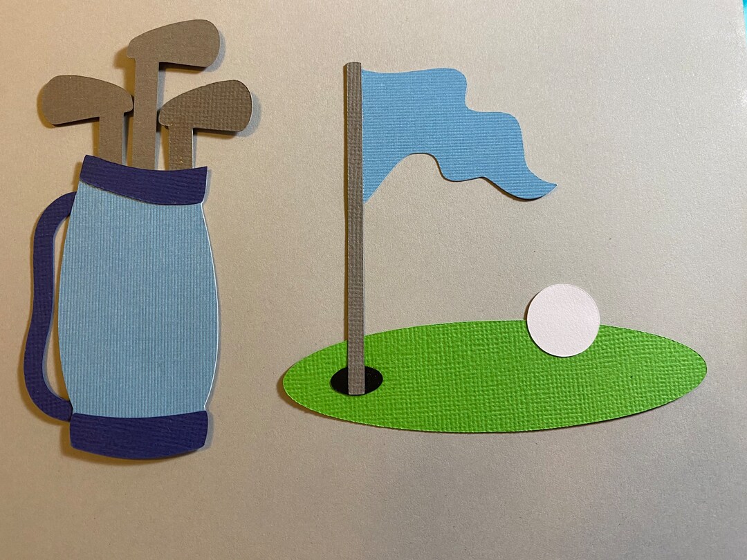 Golf Layered Scrapbooking Die Cut Dimensional Embellishment Etsy