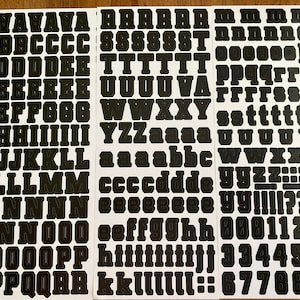 Creative Memories 2023 Black Collegiate ABC/123   Stickers New