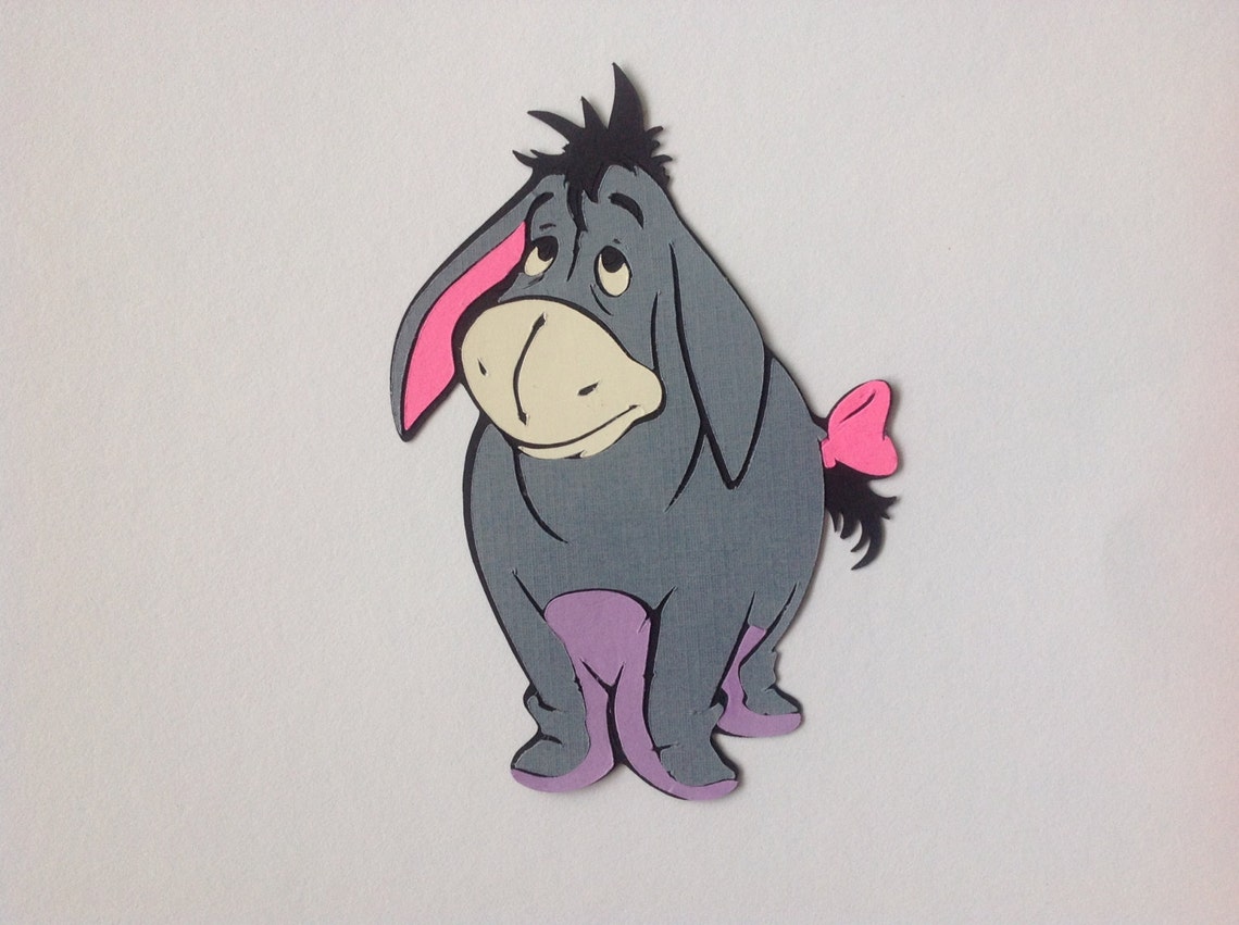 Disney Eeyore Cricut Die Cut Scrapbooking Embellishment - Etsy España