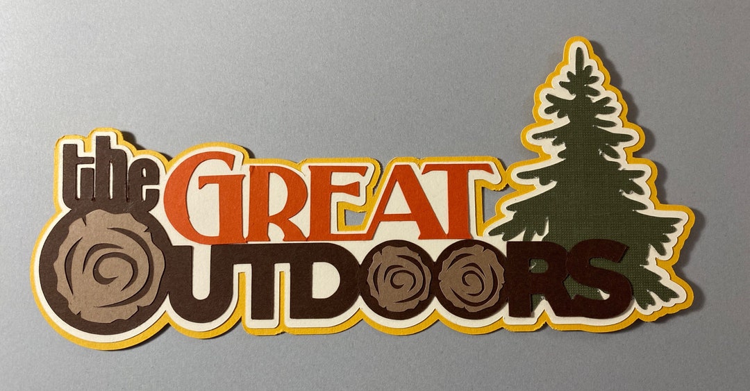 The Great Outdoors Layered Scrapbooking Die Cut Dimensional ...