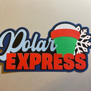 Polar Express Layered Die Cut Scrapbooking Embellishment