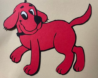 Clifford The Big Red Dog Layered Scrapbooking Die Cut Dimensional Embellishment