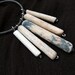 Necklace made from antique fragments of clay pipes gathered from the foreshores of the River Thames (V5)