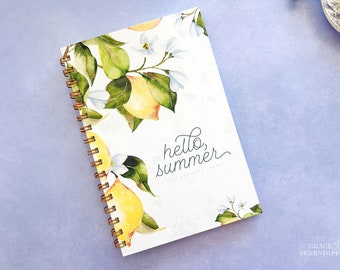 Summer Journal | Summer Spiral Notebook, Keepsake Journal, Spiral Journal, Memories Journal, Kid Memories Journal, Summer Bucket List Ideas