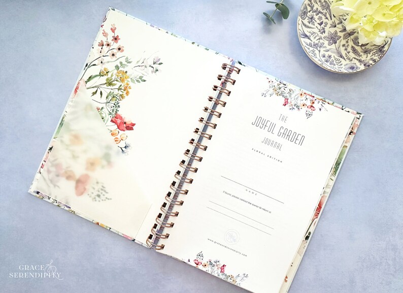 Garden Journal Gardening Journal Spiral Notebook, Keepsake Journal, Spiral Journal, Flower Journal, Summer Journal image 7