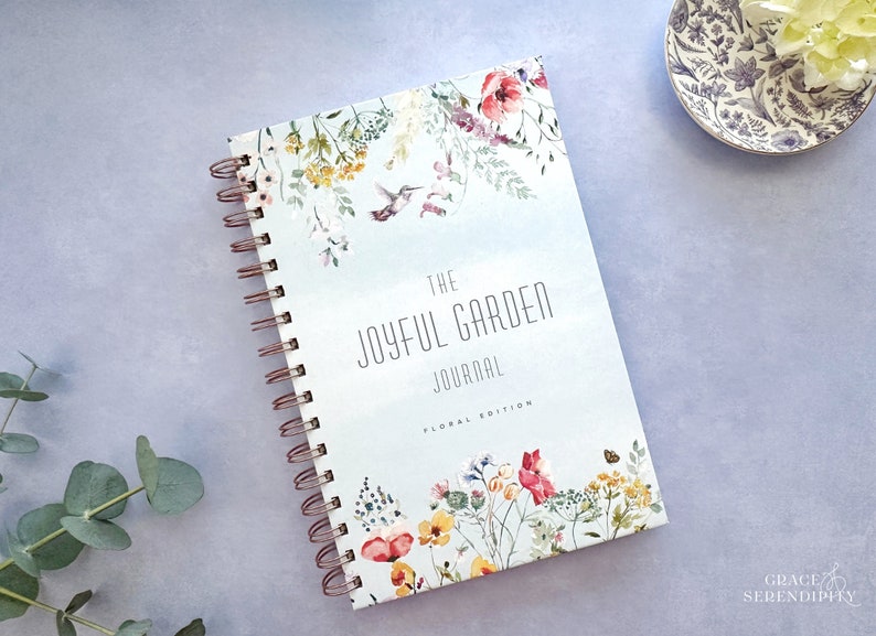 Garden Journal Gardening Journal Spiral Notebook, Keepsake Journal, Spiral Journal, Flower Journal, Summer Journal image 1