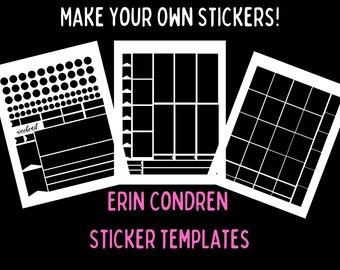 December monthly sticker kit printable Erin Condren life planner ...