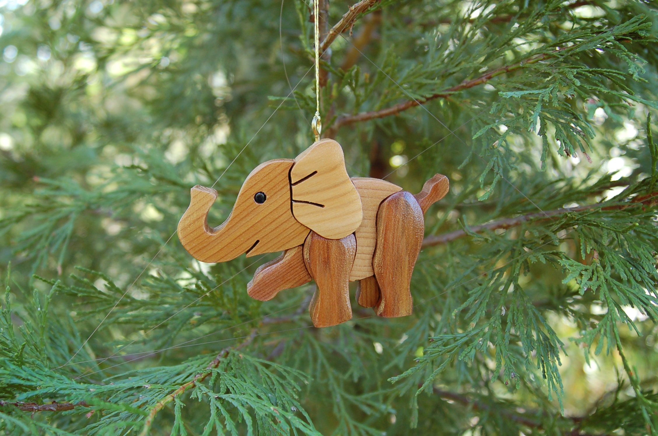 baby elephant christmas ornament