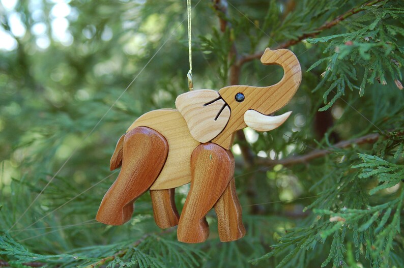 ELEPHANT BULL. Christmas Ornament. Goes nicely with mama elephant. image 3