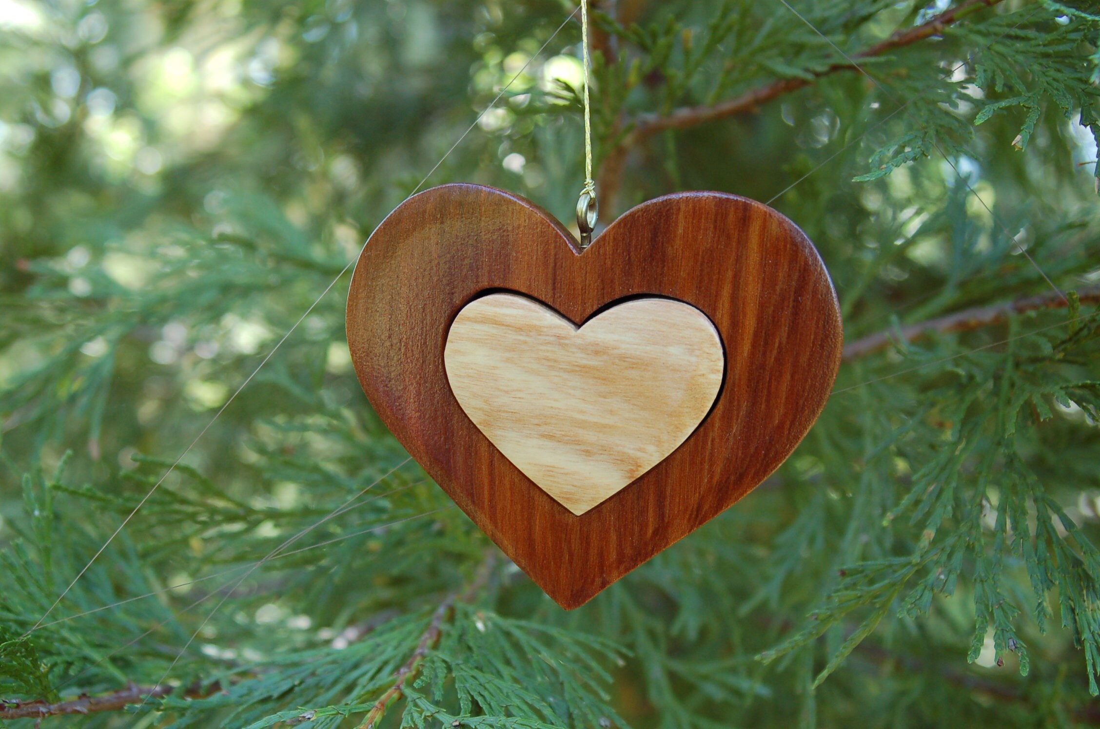 HEART CHRISTMAS ORNAMENT Carving. This wooden heart will be a Etsy