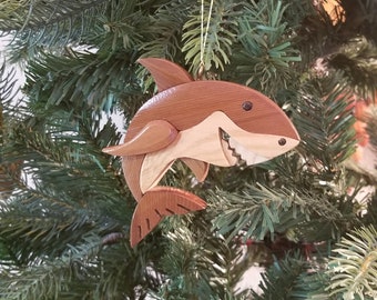 SHARK Christmas Ornament.  New for 2019.  Brings a smile to the face of anyone you give it to.