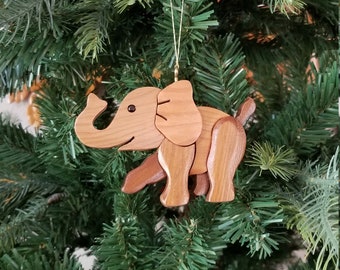 ELEPHANT BABY Christmas Ornament.  Irresistible and Adorable