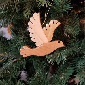 DOVE CHRISTMAS Ornament. On sale until sold out.. Trim the tree with meaningful symbols like our peace dove ornament. image 1