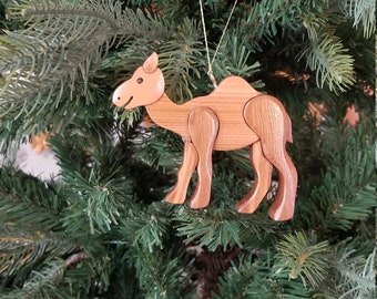 CAMEL Christmas Ornament.  Cute and whimsical.