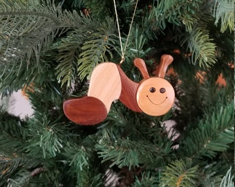 Caterpillar Christmas Ornament. PRICE REDUCED...Cute and one of our top sellers.