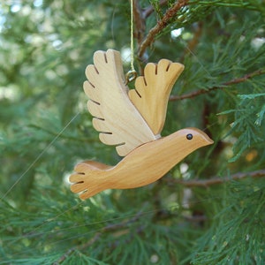 DOVE CHRISTMAS Ornament. On sale until sold out.. Trim the tree with meaningful symbols like our peace dove ornament. image 2