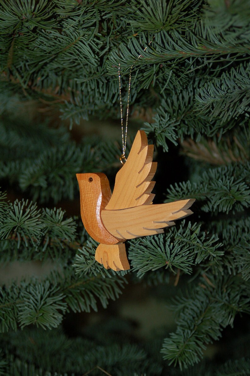 DOVE CHRISTMAS Ornament. On sale until sold out.. Trim the tree with meaningful symbols like our peace dove ornament. image 3