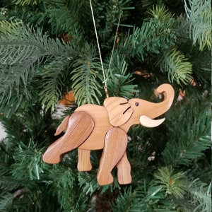 ELEPHANT BULL. Christmas Ornament. Goes nicely with mama elephant. image 2